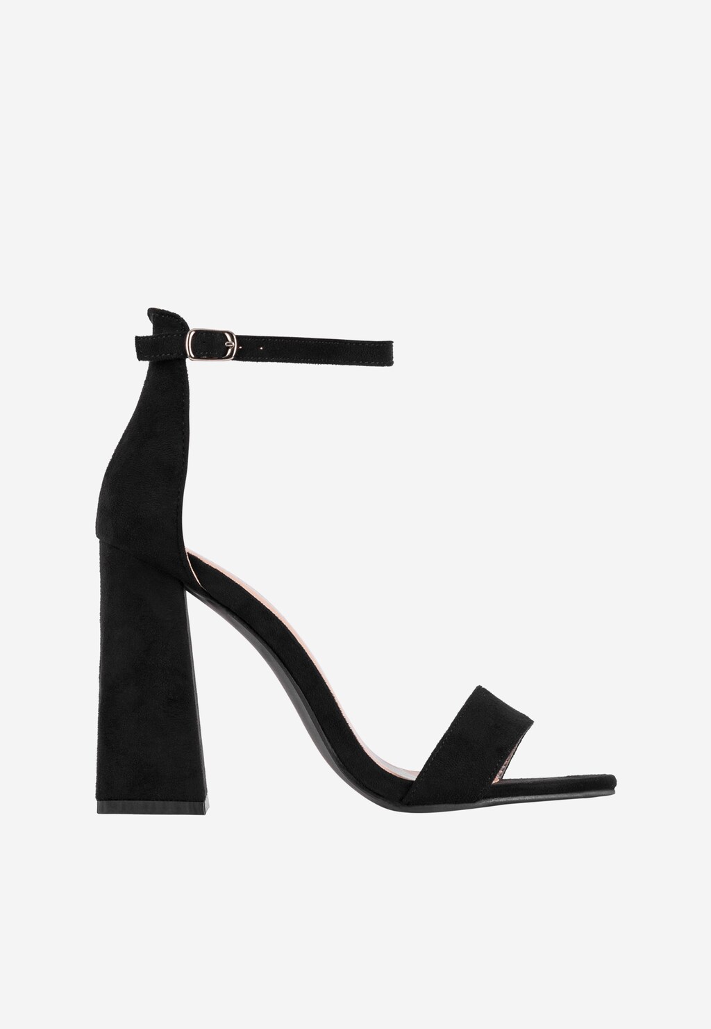 Černé dámské sandály na širokém podpatku WJS74005-61 Widok 2