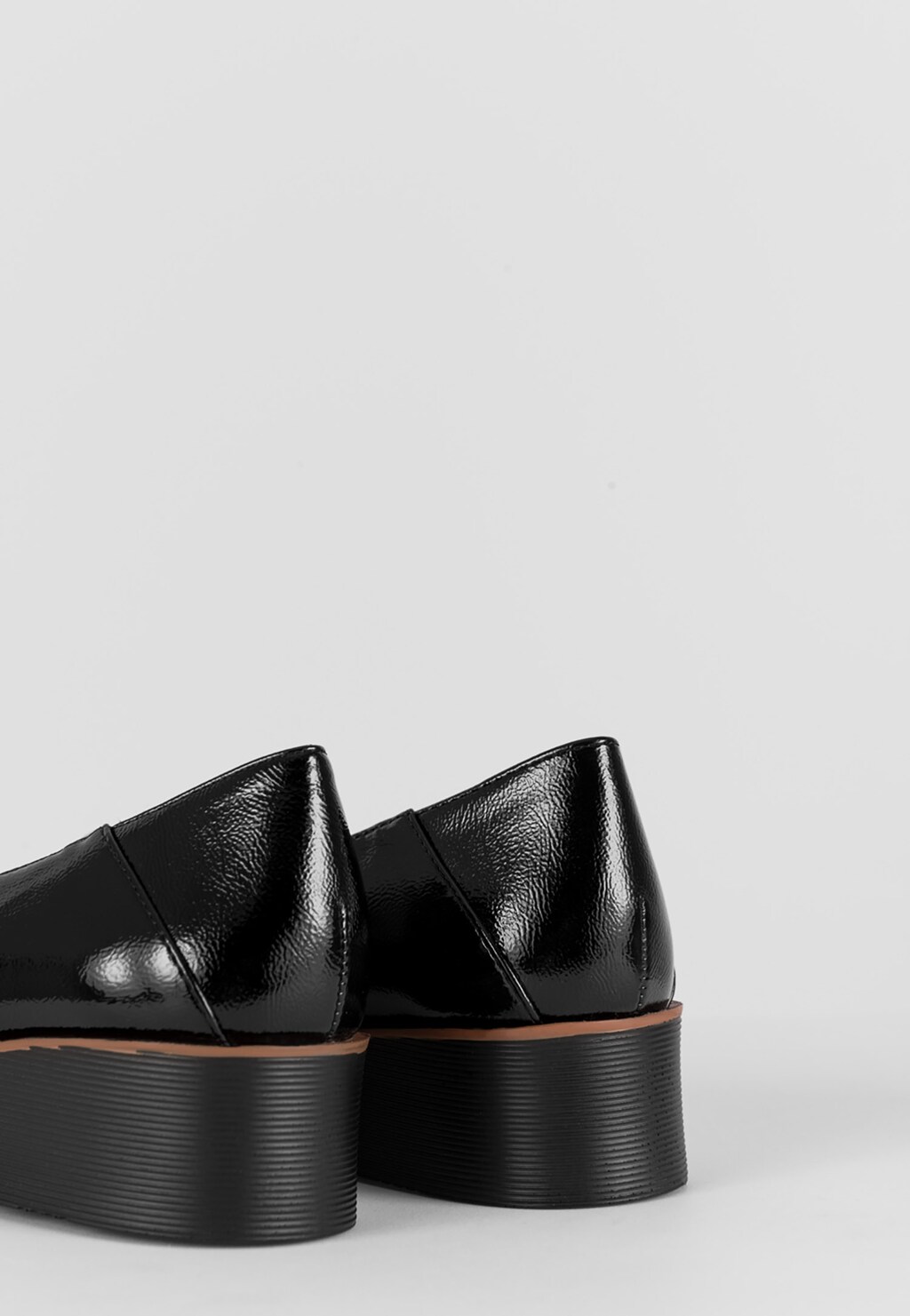 WJS czarne mokasyny damskie na niskiej koturnie WJS64050-31 Widok 5