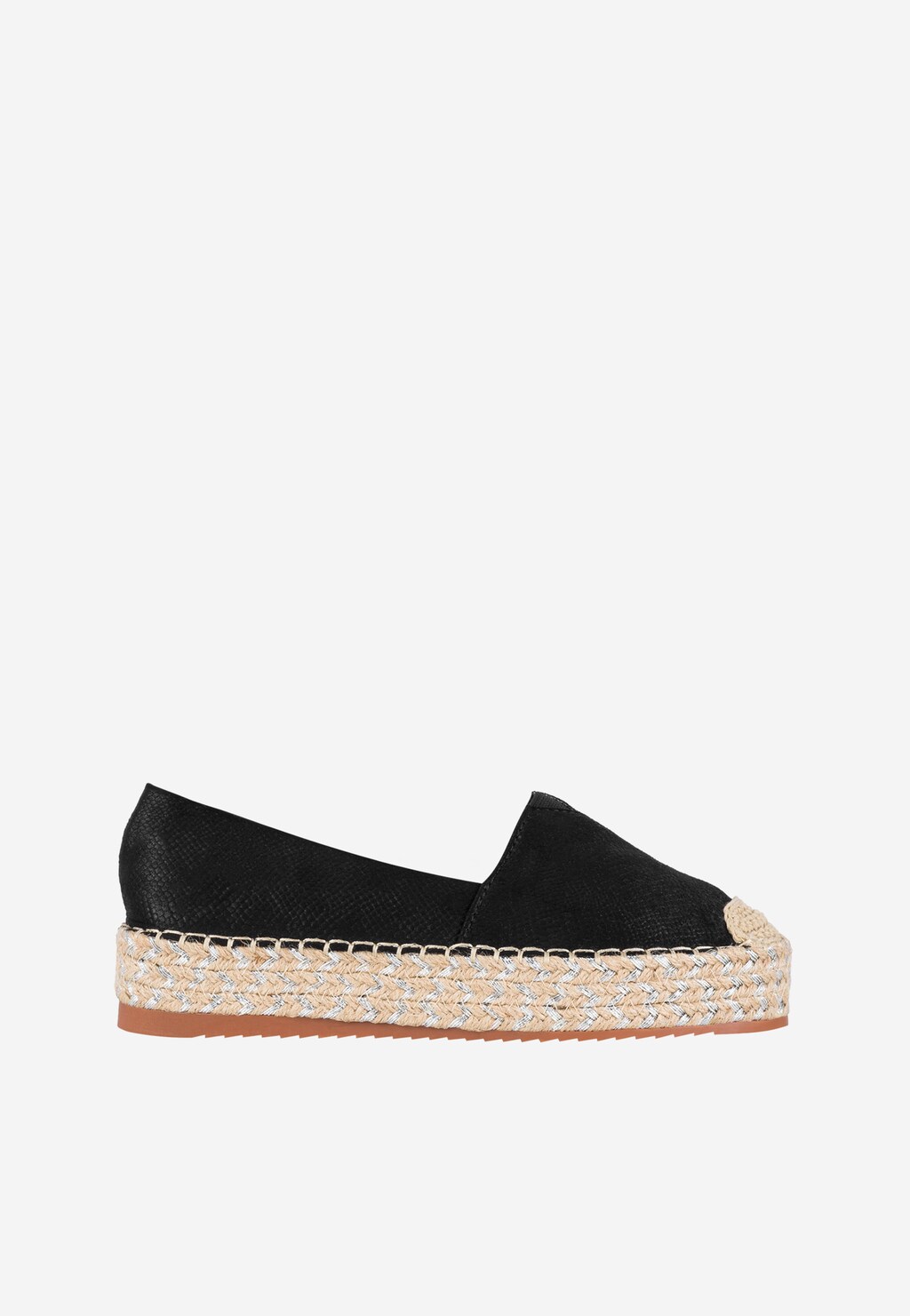WJS czarne półbuty damskie typu espadrye  WJS43021-61 Widok 1