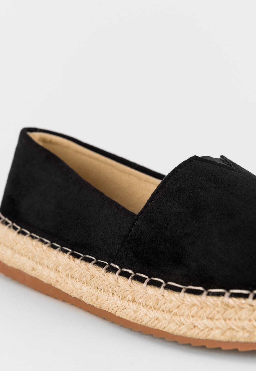 WJS czarne materiałowe espadryle damskie WJS43020-61 Widok 5