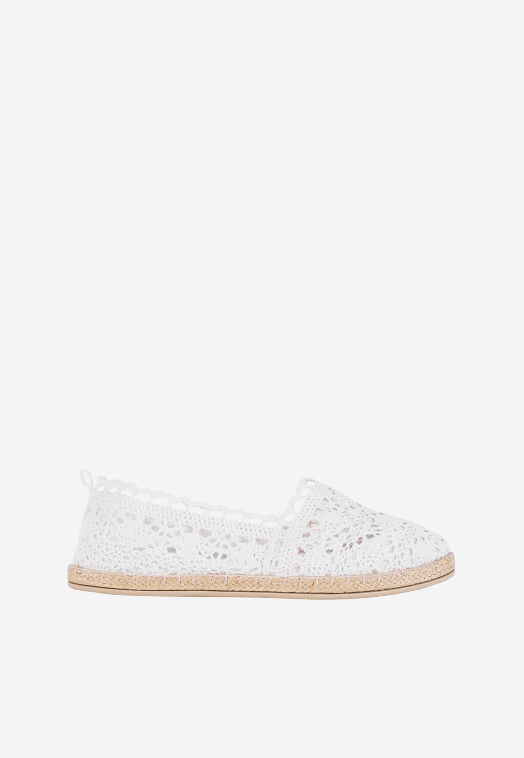 Boho letní háčkované mokasíny dámské v bílé barvě WJS43018-19 Widok 2