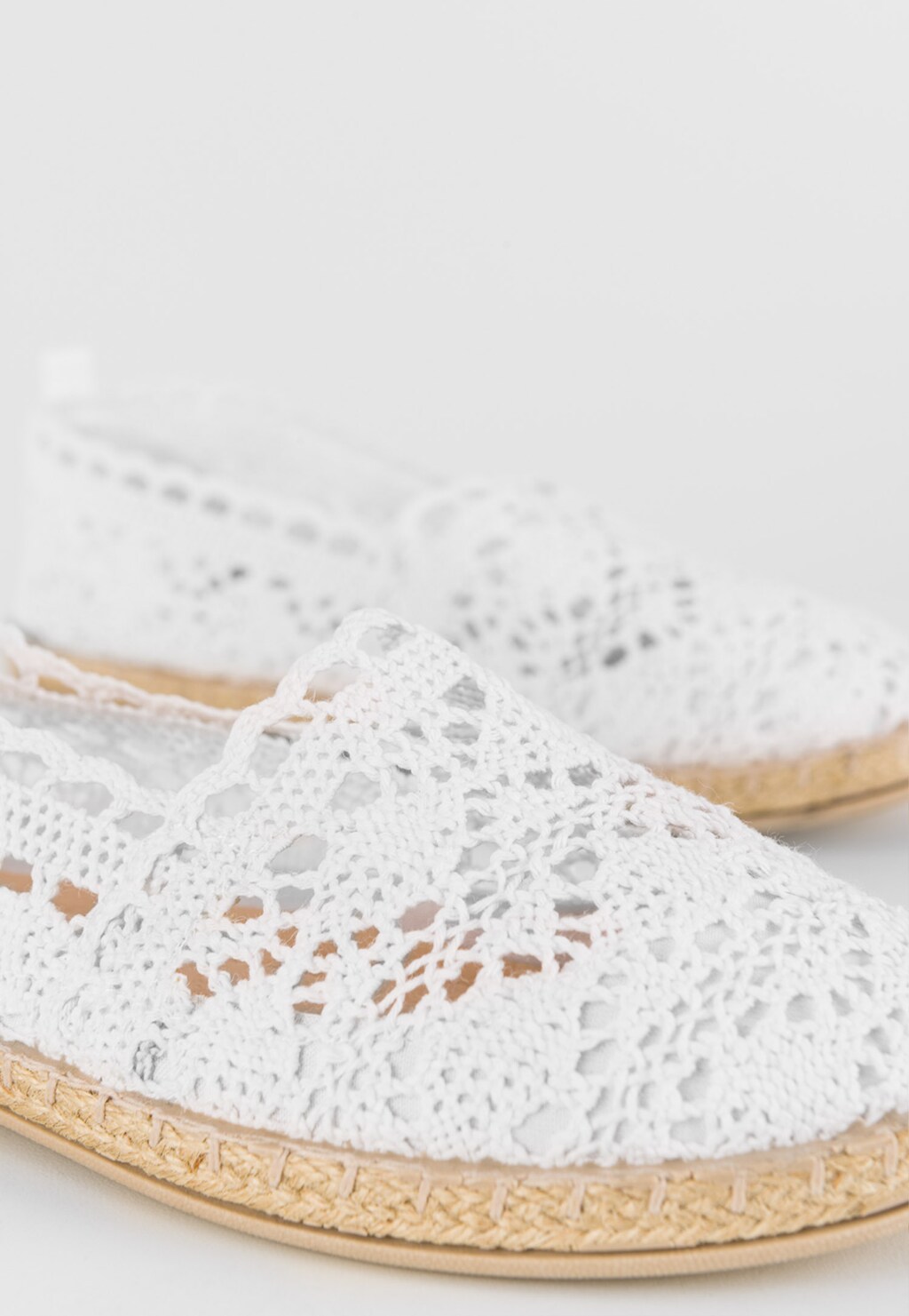 Boho letní háčkované mokasíny dámské v bílé barvě WJS43018-19 Widok 5