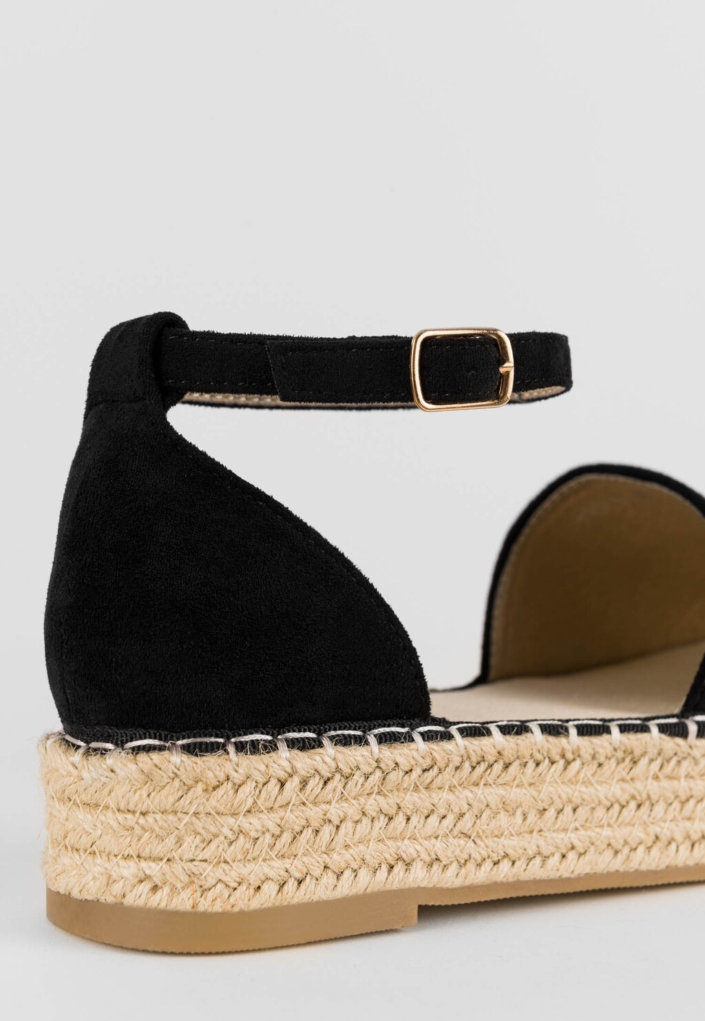 WJS czarne espadryle z zapięciem wokół kostki WJS43011-61 Widok 4