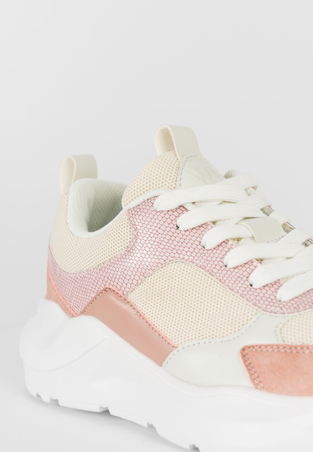 WJS różowe sneakersy damskie w delikatnej kolorystyce WJS64041-85 Widok 5