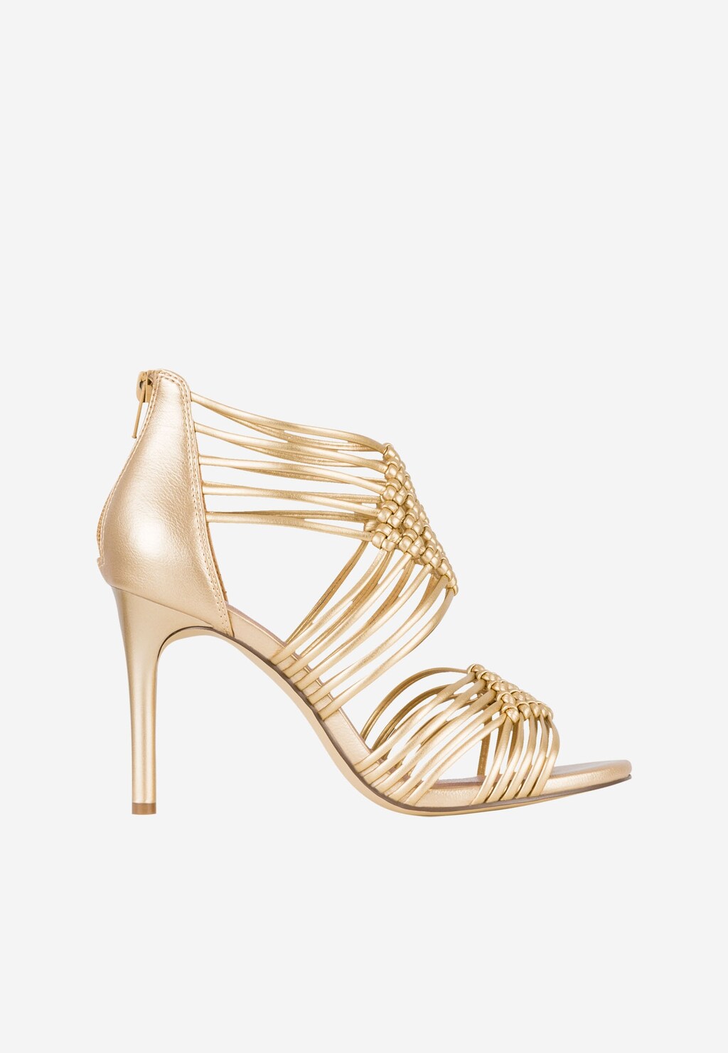 WJS sandały na obcasie w kolorze złotym WJS74037-58 Widok 2