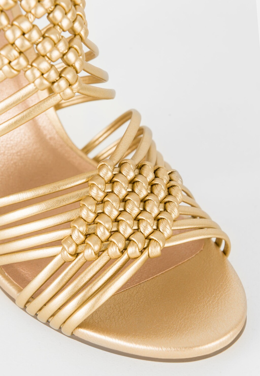 WJS sandały na obcasie w kolorze złotym WJS74037-58 Widok 5