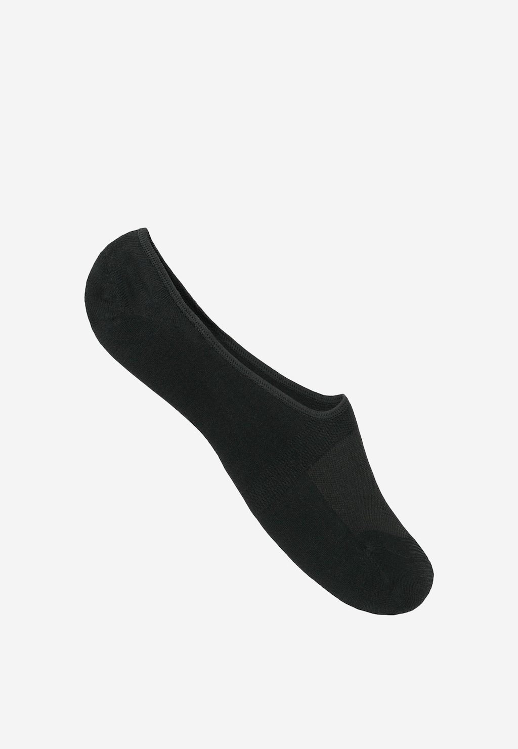Černé bambusové nízké ponožky se silikonem na patě, ideální do mokasín 6982-81 Widok 1