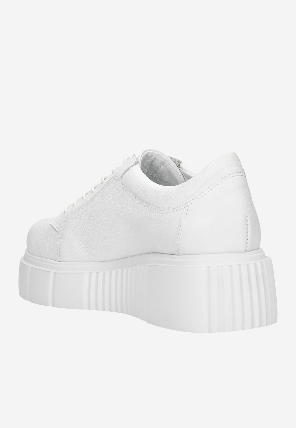 Štýlové dámske sneakersy z lícovej kože s hrubou podrážkou 46127-59 Widok 4