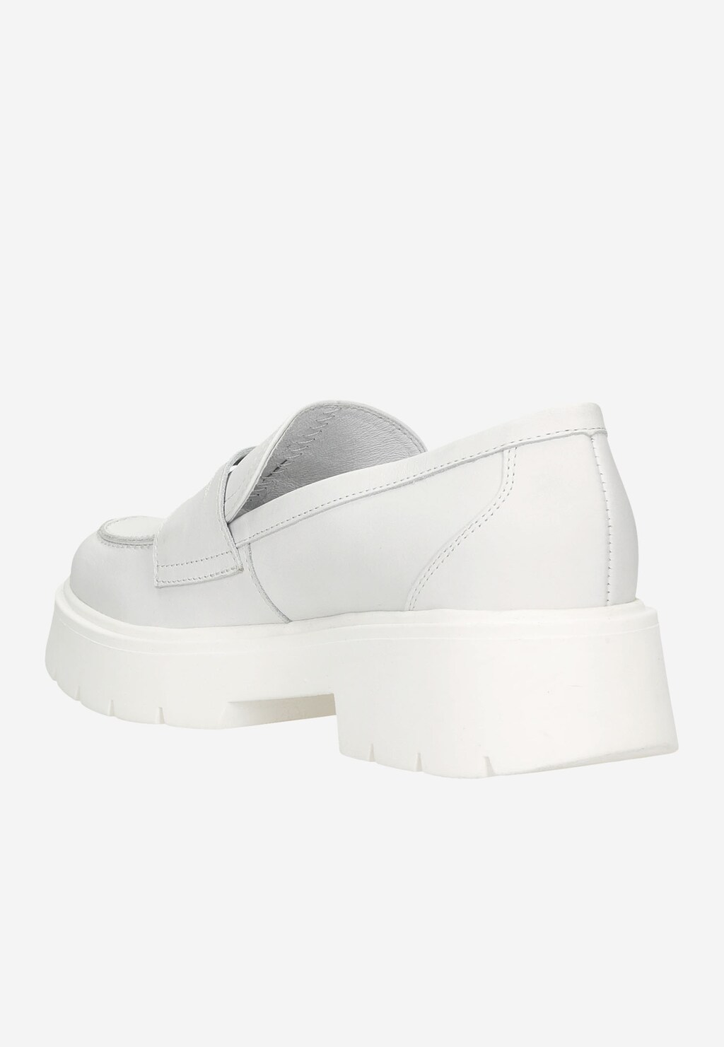 Białe mokasyny damskie z lekką podeszwą 46154-59 Widok 4