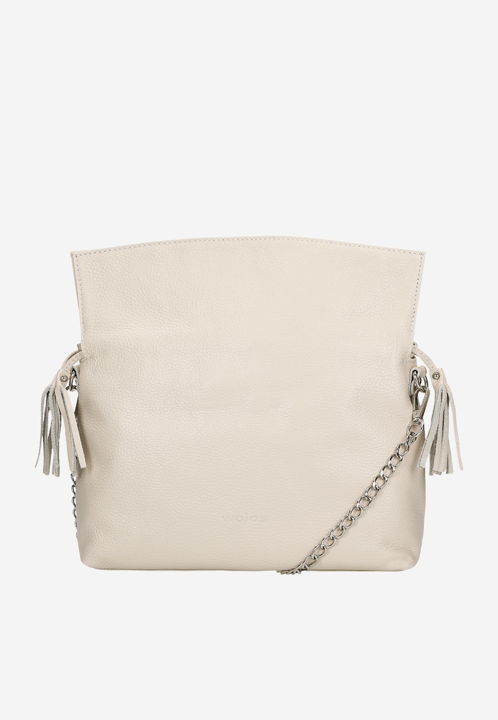 Velká béžová dámská kabelka s kovovým řetízkem 80241-54 Widok 1