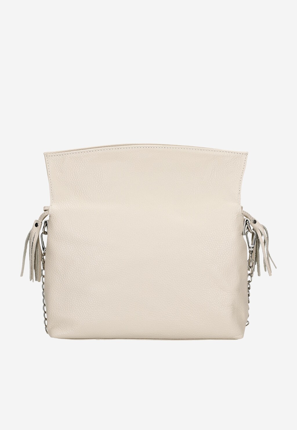 Velká béžová dámská kabelka s kovovým řetízkem 80241-54 Widok 3