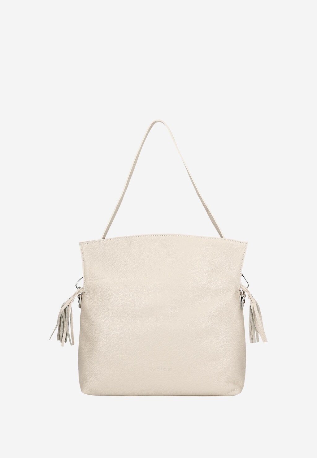 Velká béžová dámská kabelka s kovovým řetízkem 80241-54 Widok 5