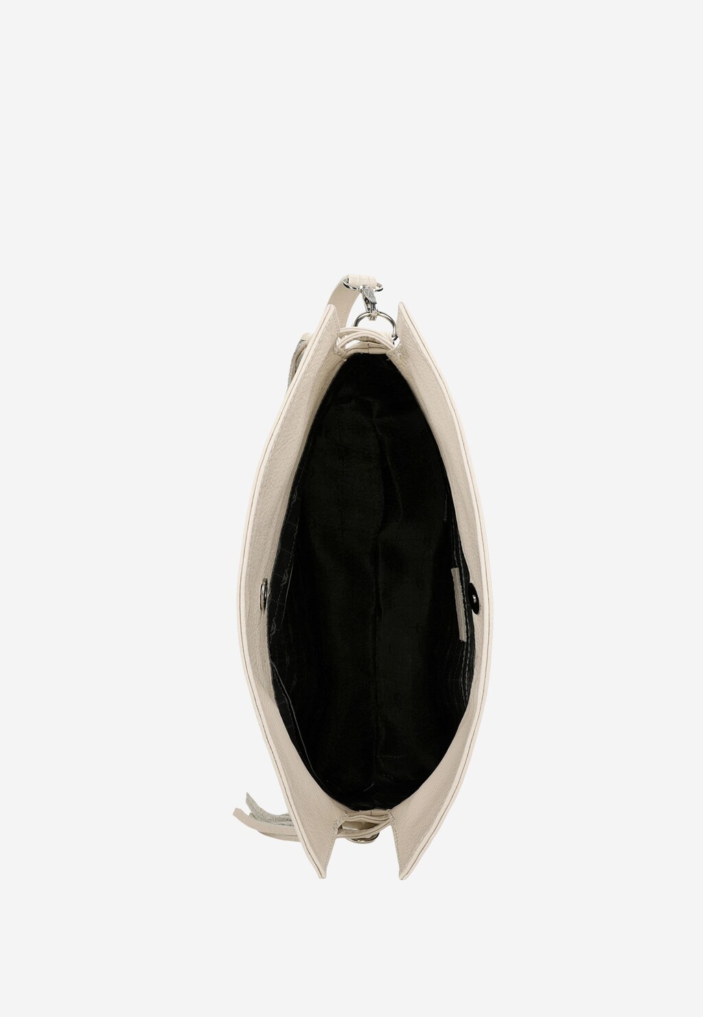 Velká béžová dámská kabelka s kovovým řetízkem 80241-54 Widok 6