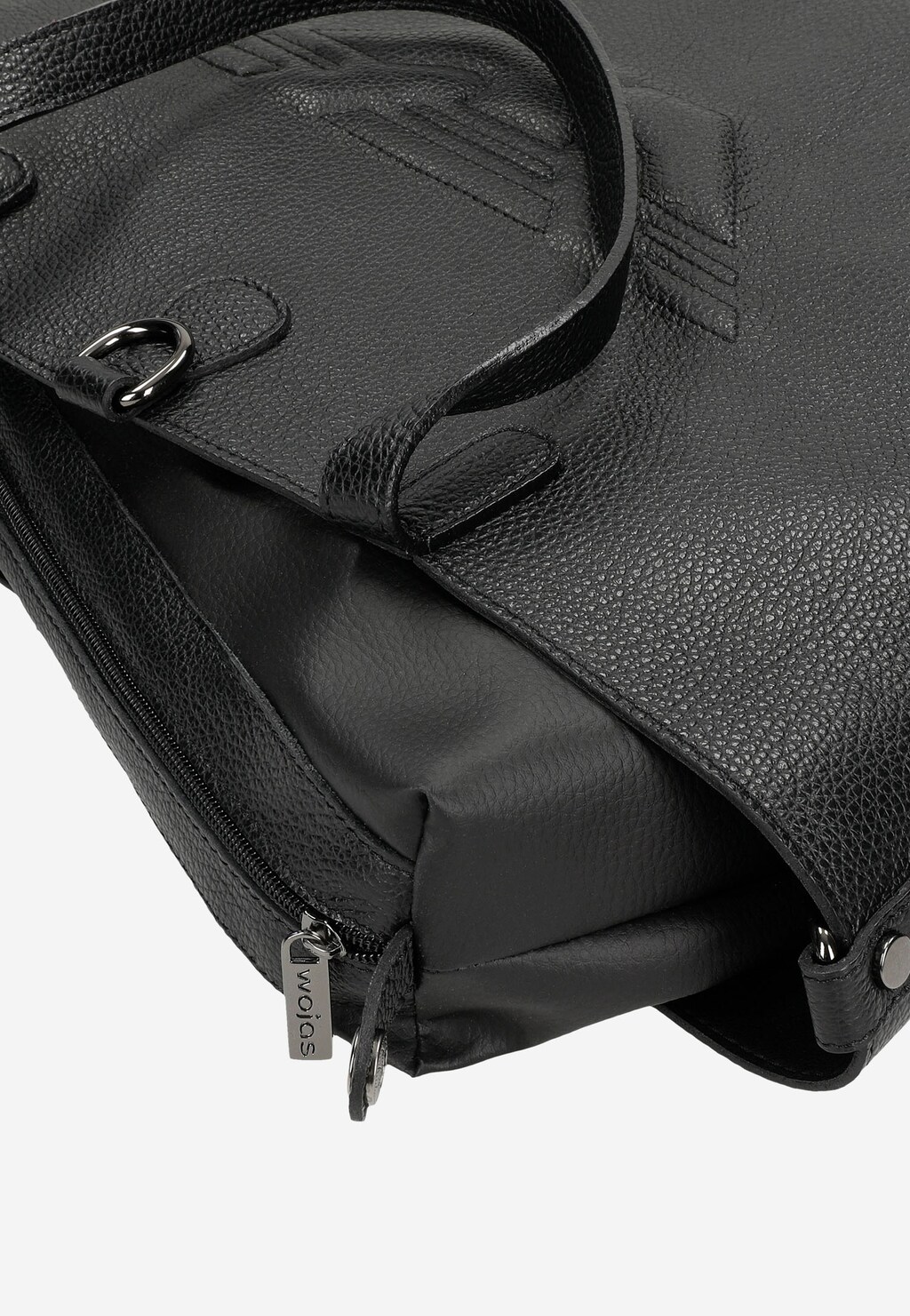 Duża torebka damska w kolorze czarnym 80250-51 Widok 6