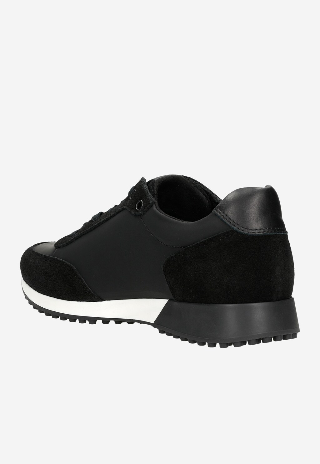 Czarne designerskie sneakersy męskie z logo 10087-71 Widok 4