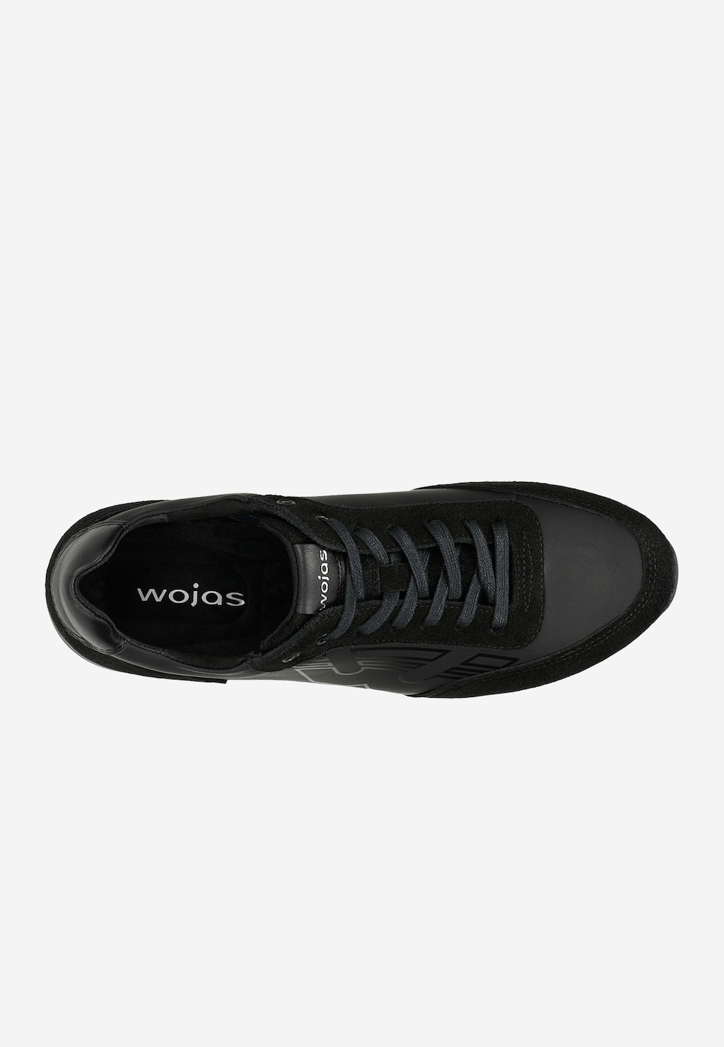 Czarne designerskie sneakersy męskie z logo 10087-71 Widok 5