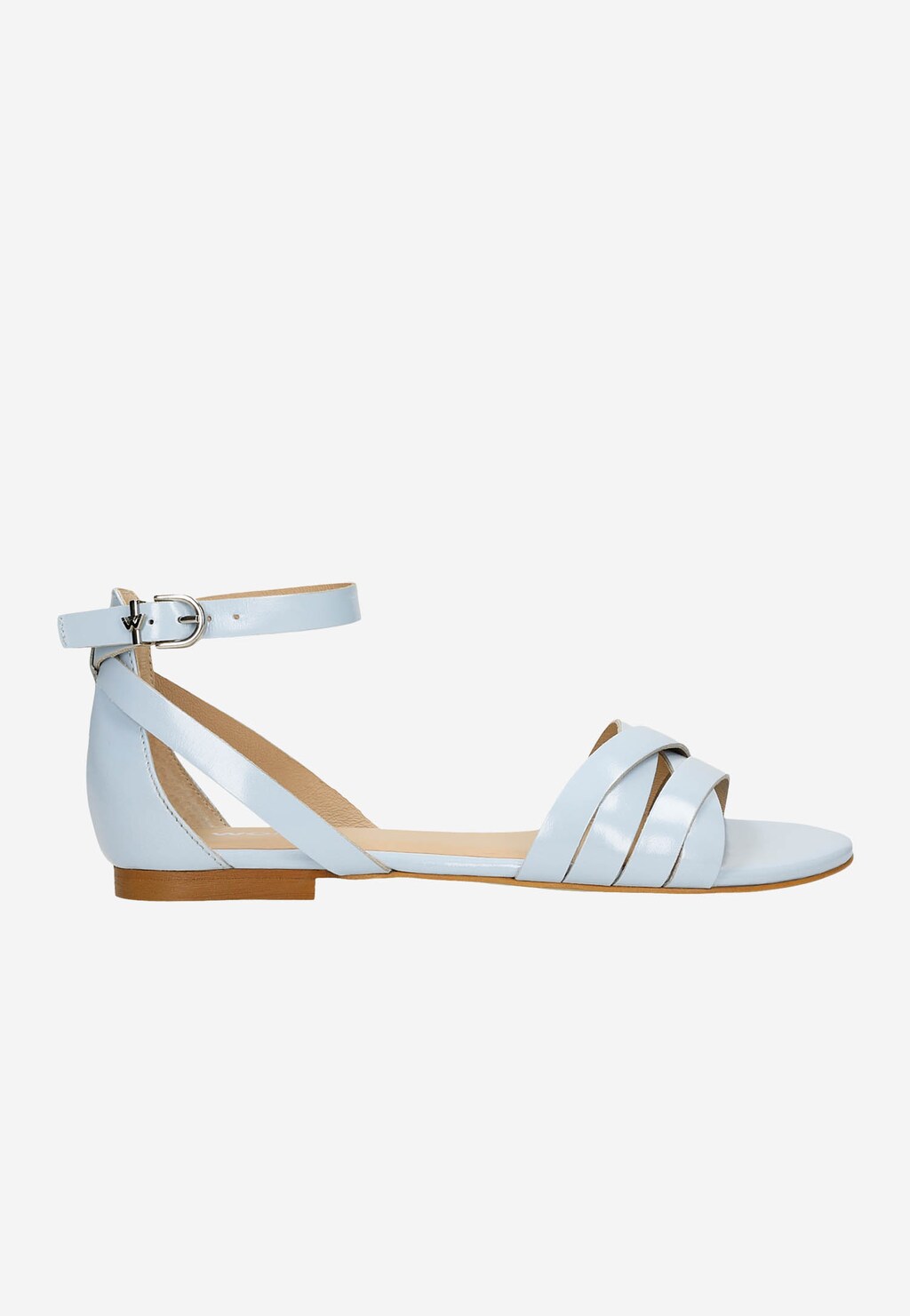 Pastelowe sandały damskie w kolorze niebieskim 76015-56 Widok 2