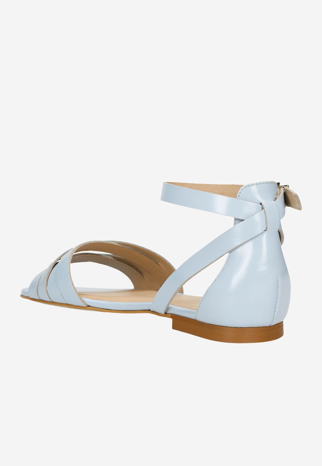 Pastelowe sandały damskie w kolorze niebieskim 76015-56 Widok 4