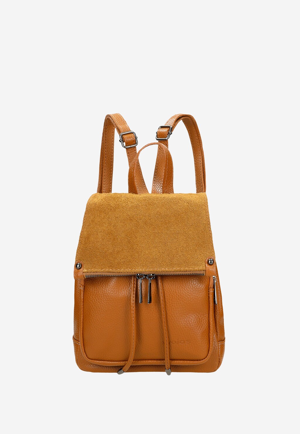 Skórzany plecak damski w kolorze jasnego brązu 80092-73 Widok 2