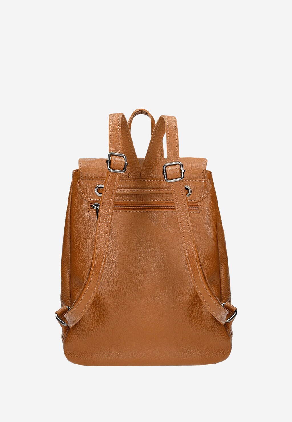 Jasnobrązowy skórzany plecak damski w stylu miejskim 80073-53 Widok 3