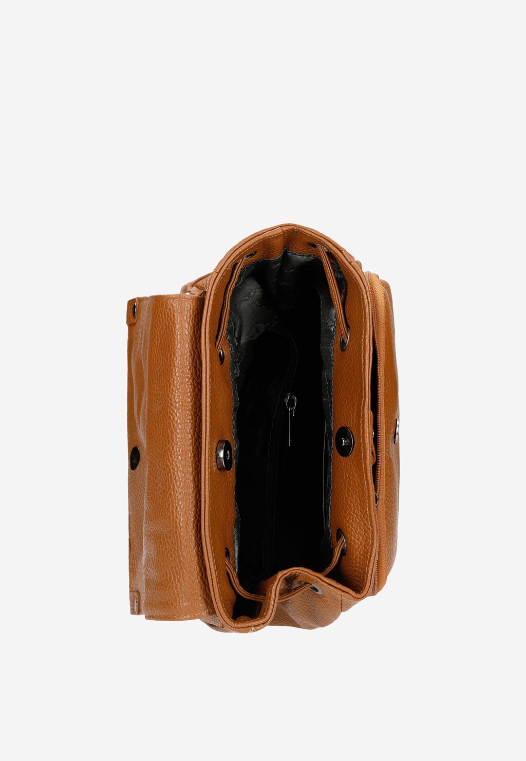 Jasnobrązowy skórzany plecak damski w stylu miejskim 80073-53 Widok 4