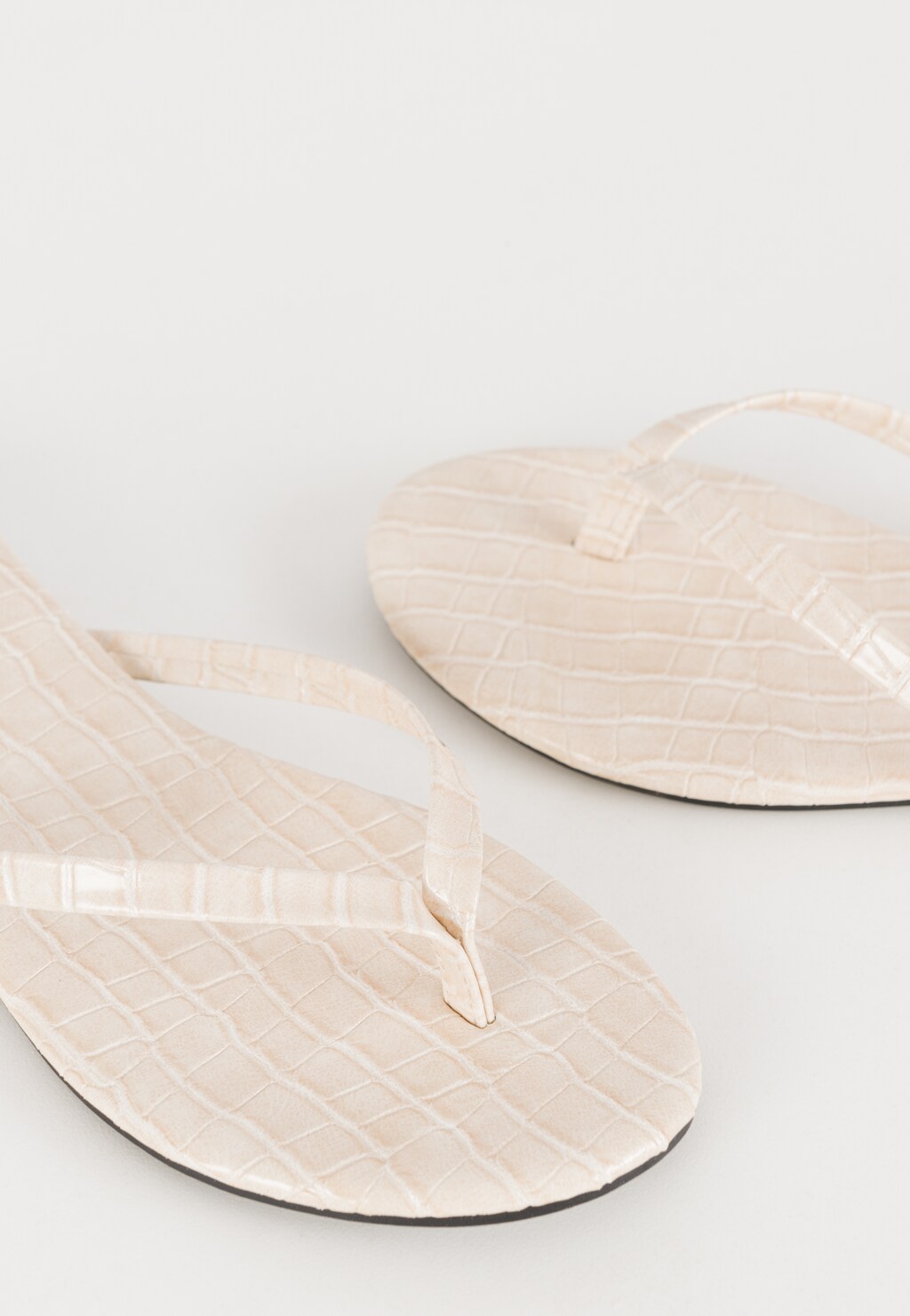 WJS beżowe klapki damskie typu japonki WJS71039-34 Widok 5