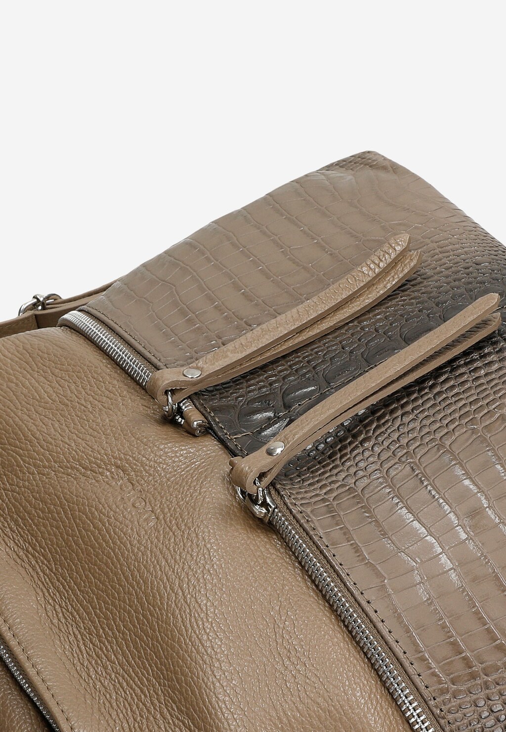 Ciemnobeżowa torebka plecak 2w1 80254-54 Widok 7