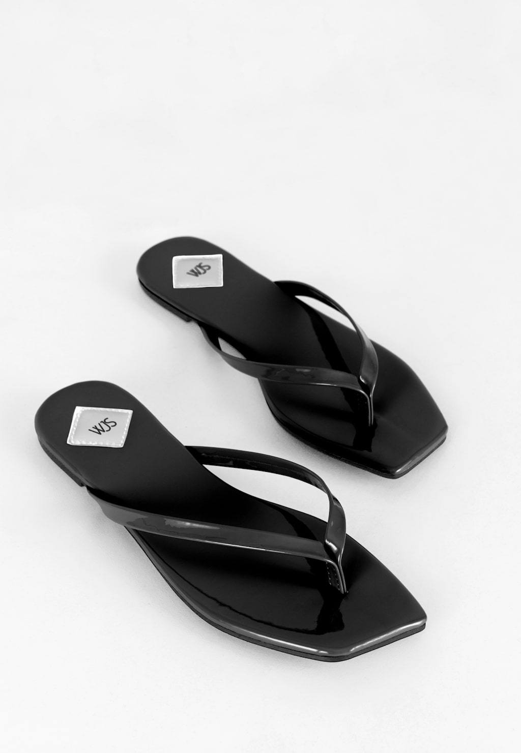 WJS czarne japonki damskie na płaskiej podeszwie WJS71038-31 Widok 4