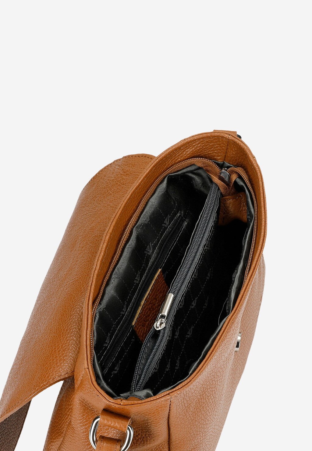 Stylová dámská kabelka ze světle hnědé hladké kůže 80277-53 Widok 5