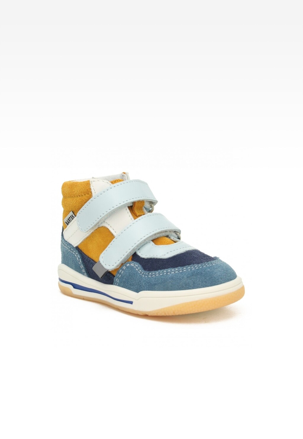 Sneakers BARTEK 116150-02, niebiesko-pomarańczowy Widok 2