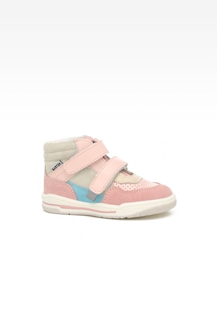 Sneakers BARTEK 116150-03, dla dziewcząt, różowo-beżowy
