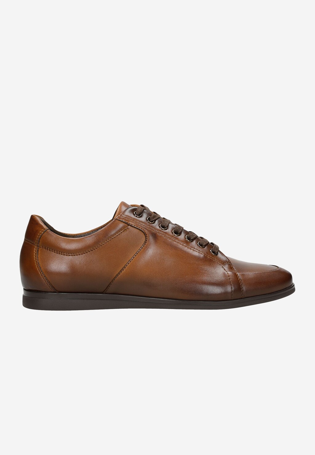 Brązowe klasyczne sneakersy męskie  10052-52 Widok 2