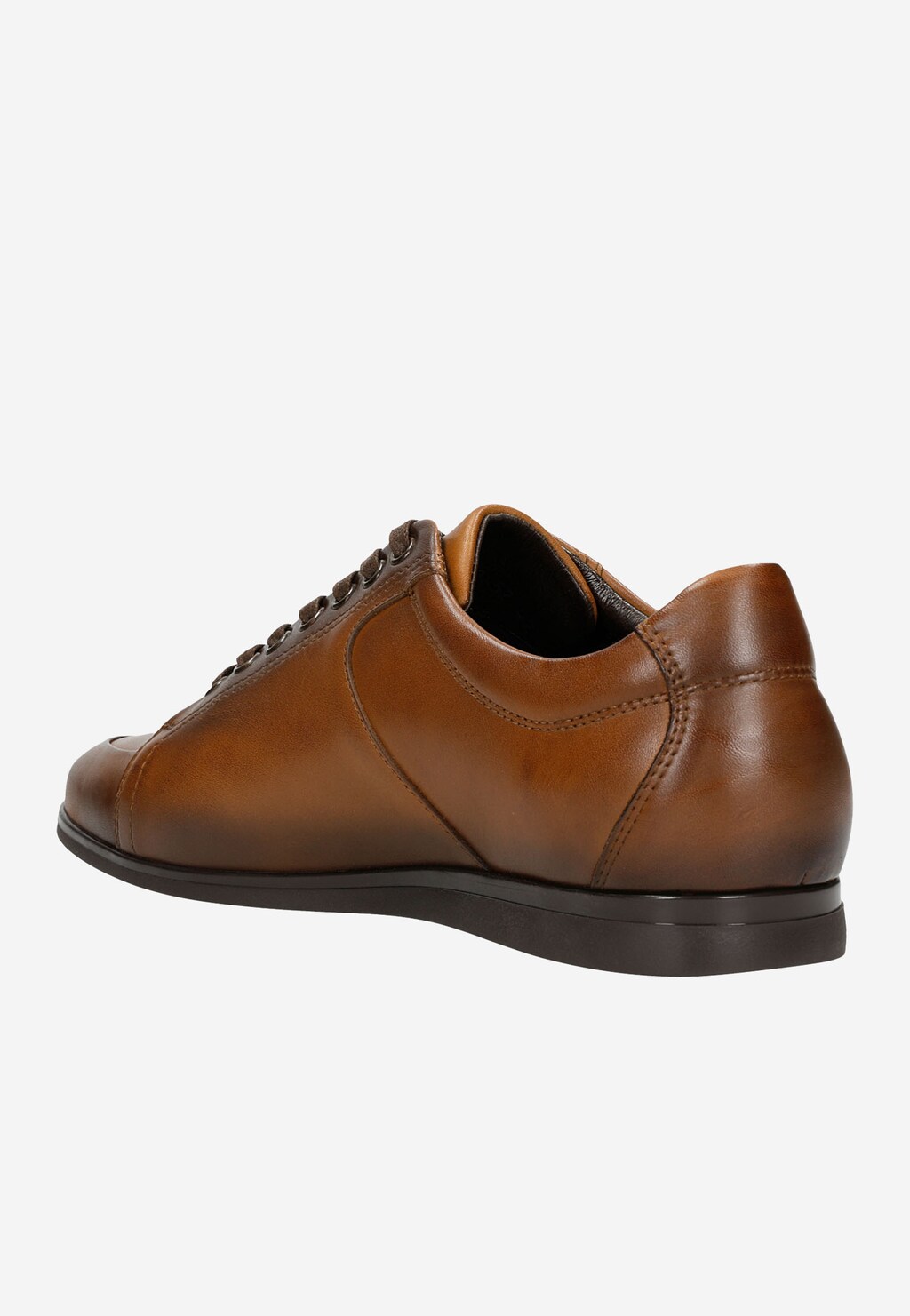 Brązowe klasyczne sneakersy męskie  10052-52 Widok 4