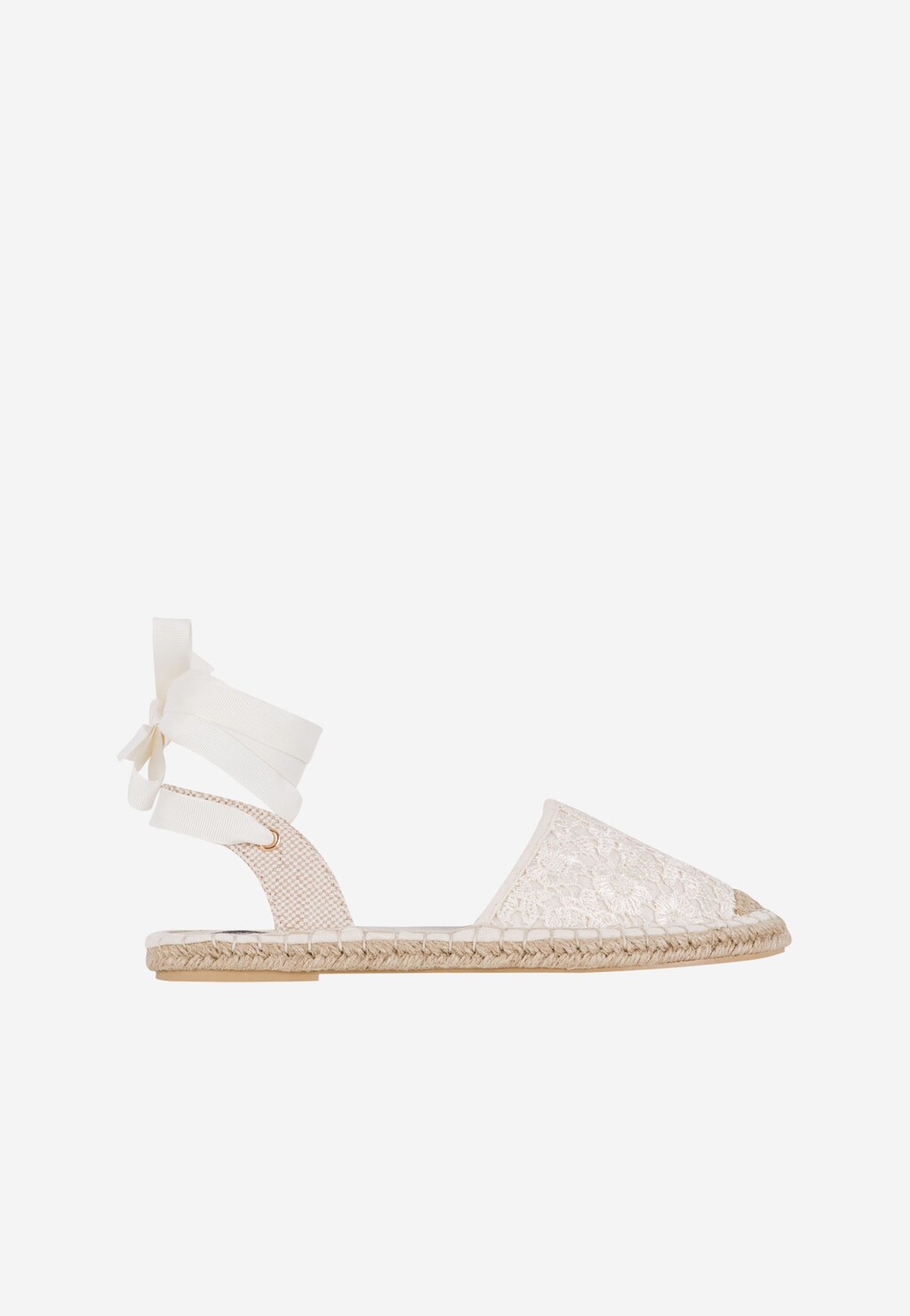 WJS beżowe espadryle damskie z wiązaniem wokół kostki WJS43008-19 Widok 1