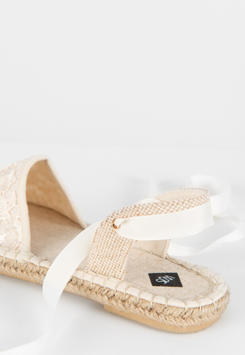 WJS beżowe espadryle damskie z wiązaniem wokół kostki WJS43008-19 Widok 4