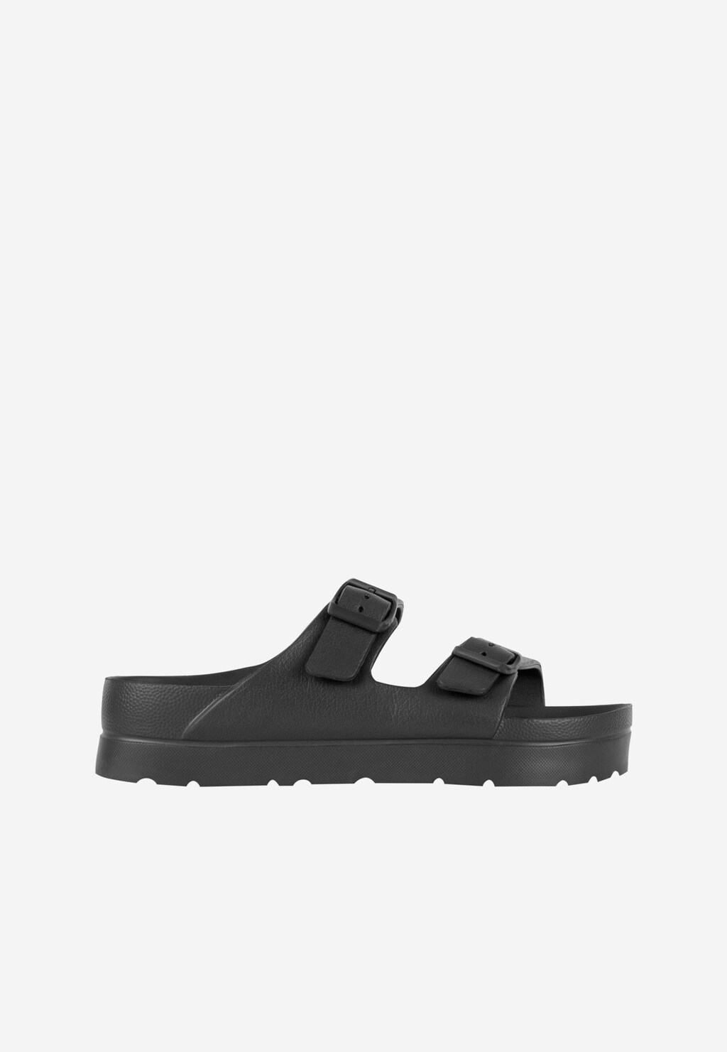 WJS czarne klapki damskie z regulowanymi paskami WJS71043-91 Widok 2