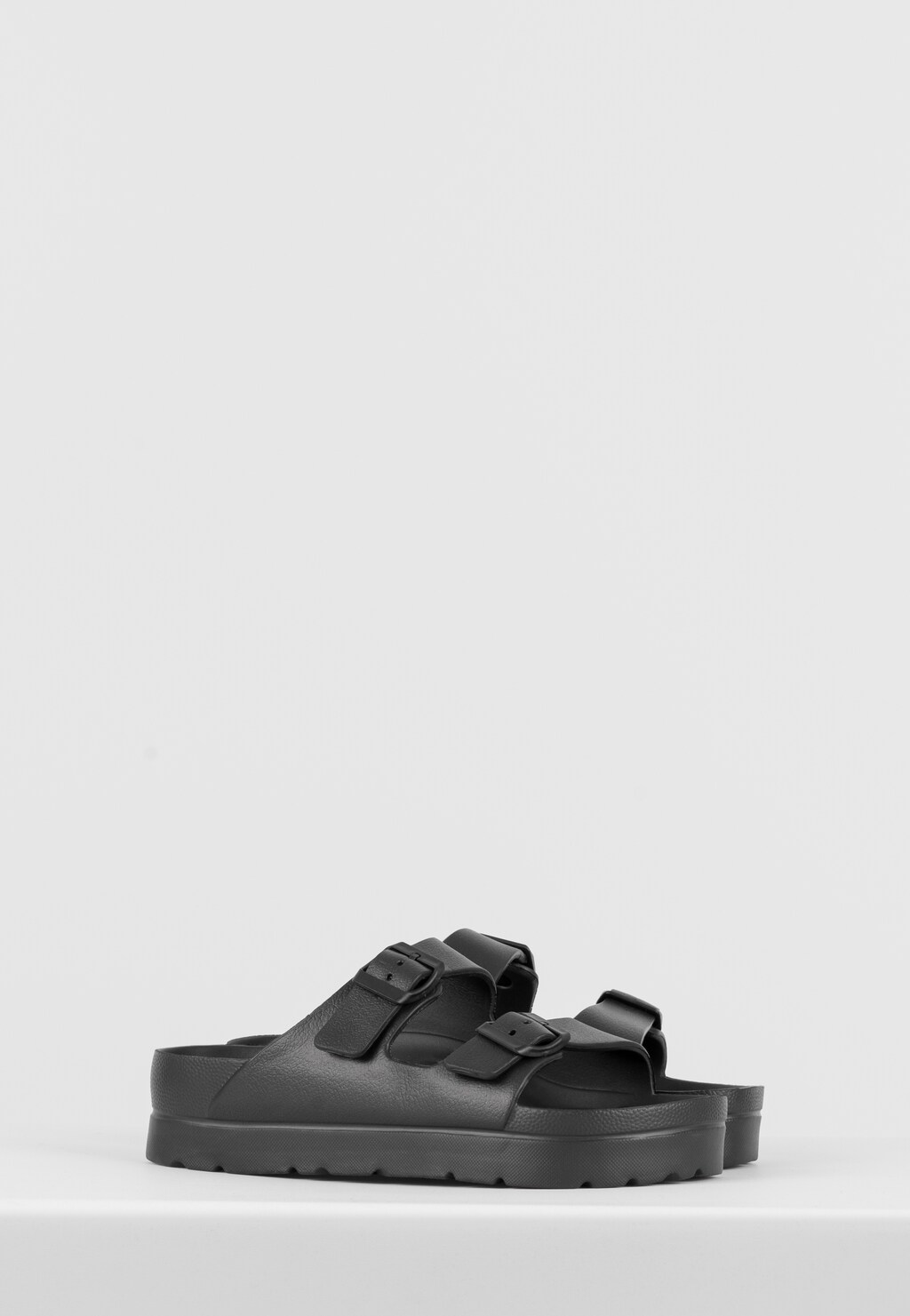 WJS czarne klapki damskie z regulowanymi paskami WJS71043-91 Widok 3