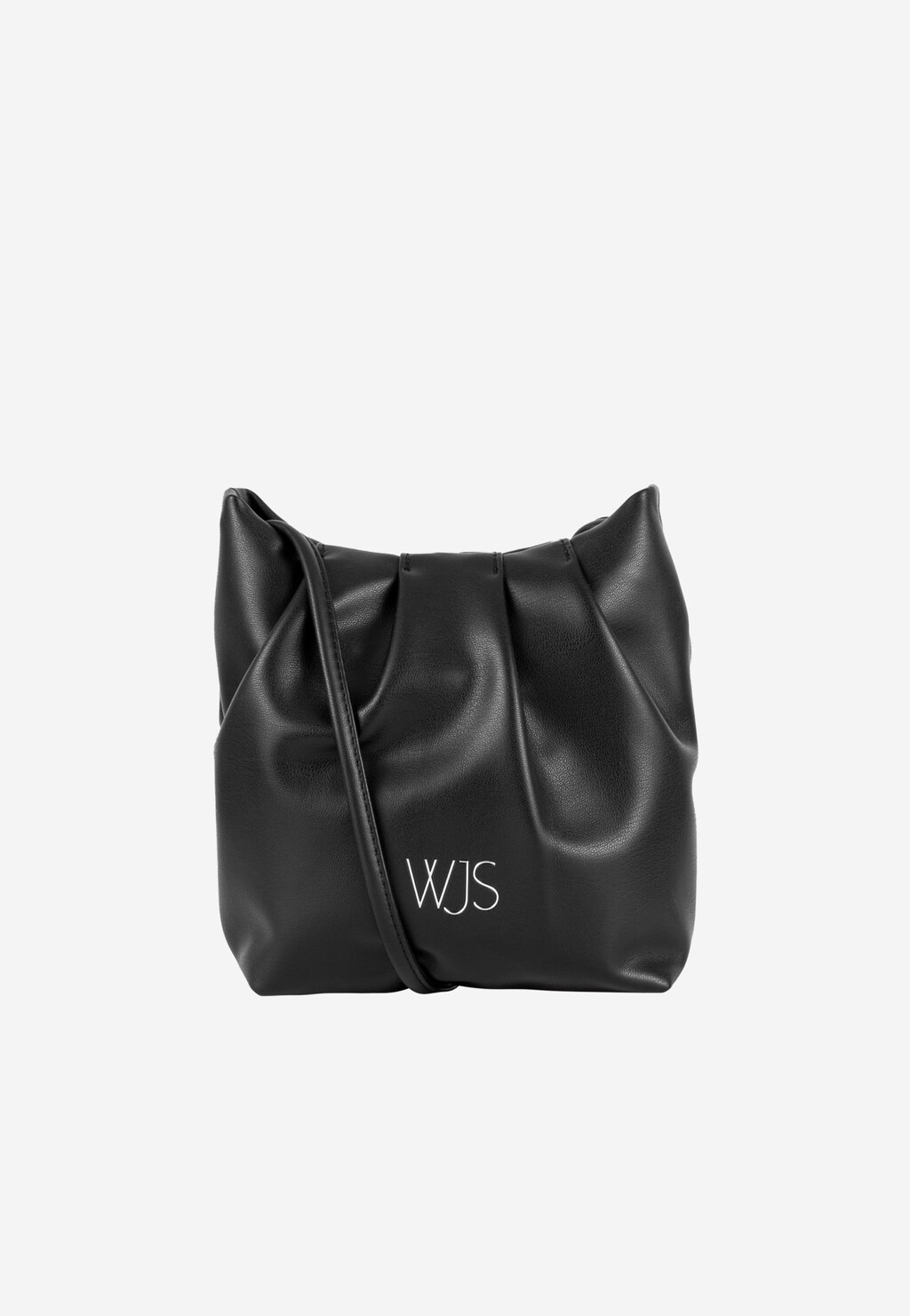 WJS czarna pojemna torebka damska z logo WJS76086-51 Widok 1