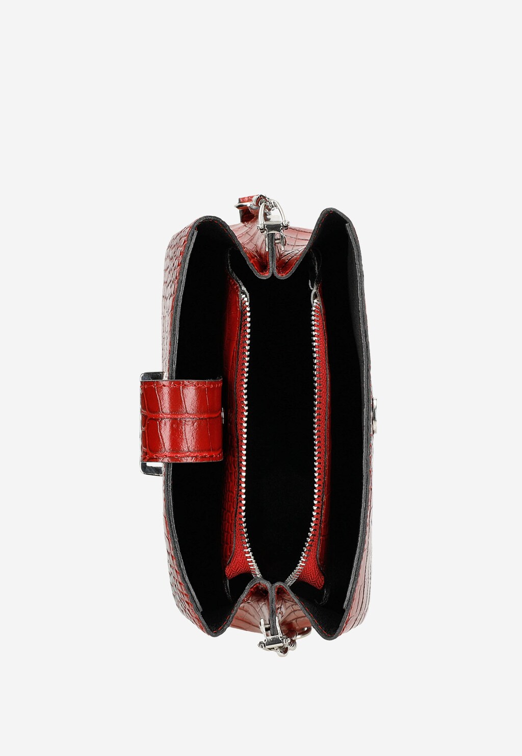 Rozdúchajte vášeň s červenou dámskou elegantnou kabelkou  80120-35 Widok 5