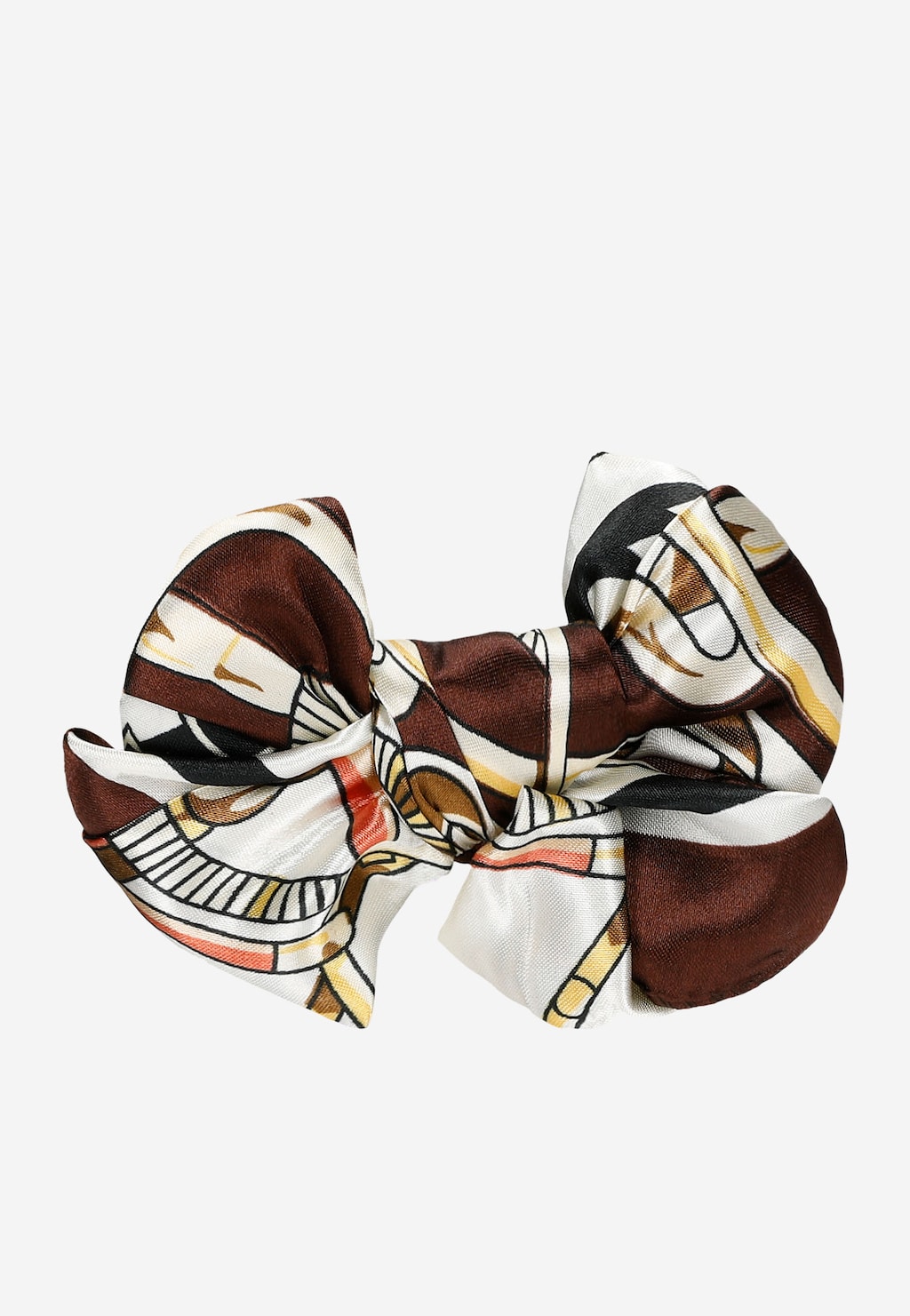 Štýlové ozdoby na topánky sú bielo hnedé mašličky 98522-13 Widok 3