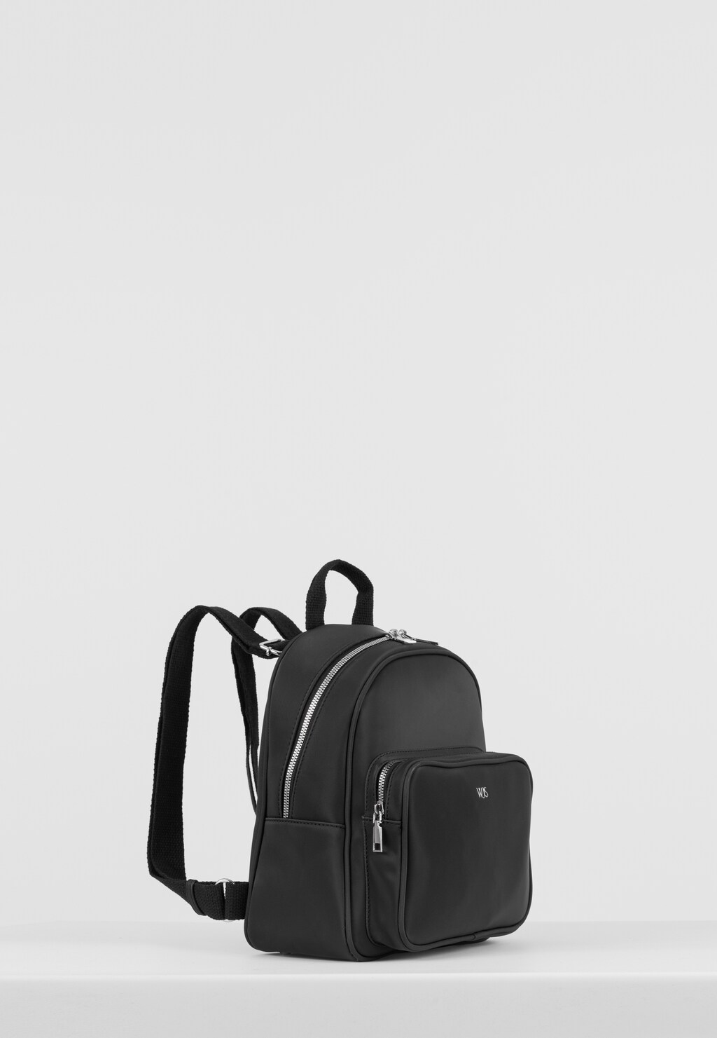 WJS czarny plecak damski zapinany na zamek WJS90009-11 Widok 2