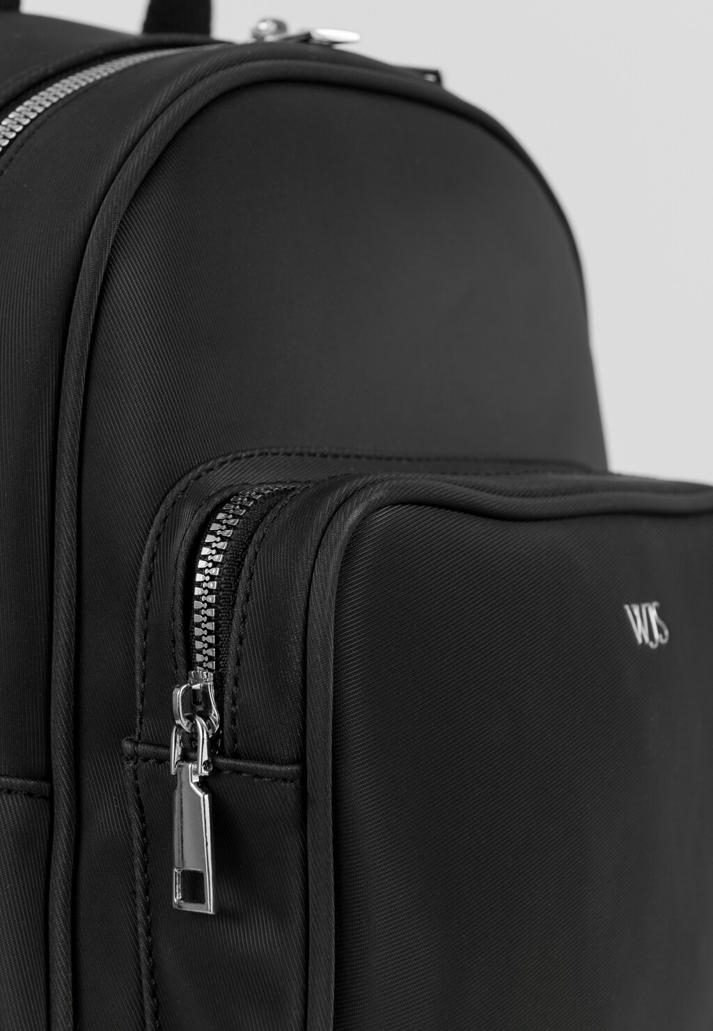 WJS czarny plecak damski zapinany na zamek WJS90009-11 Widok 4
