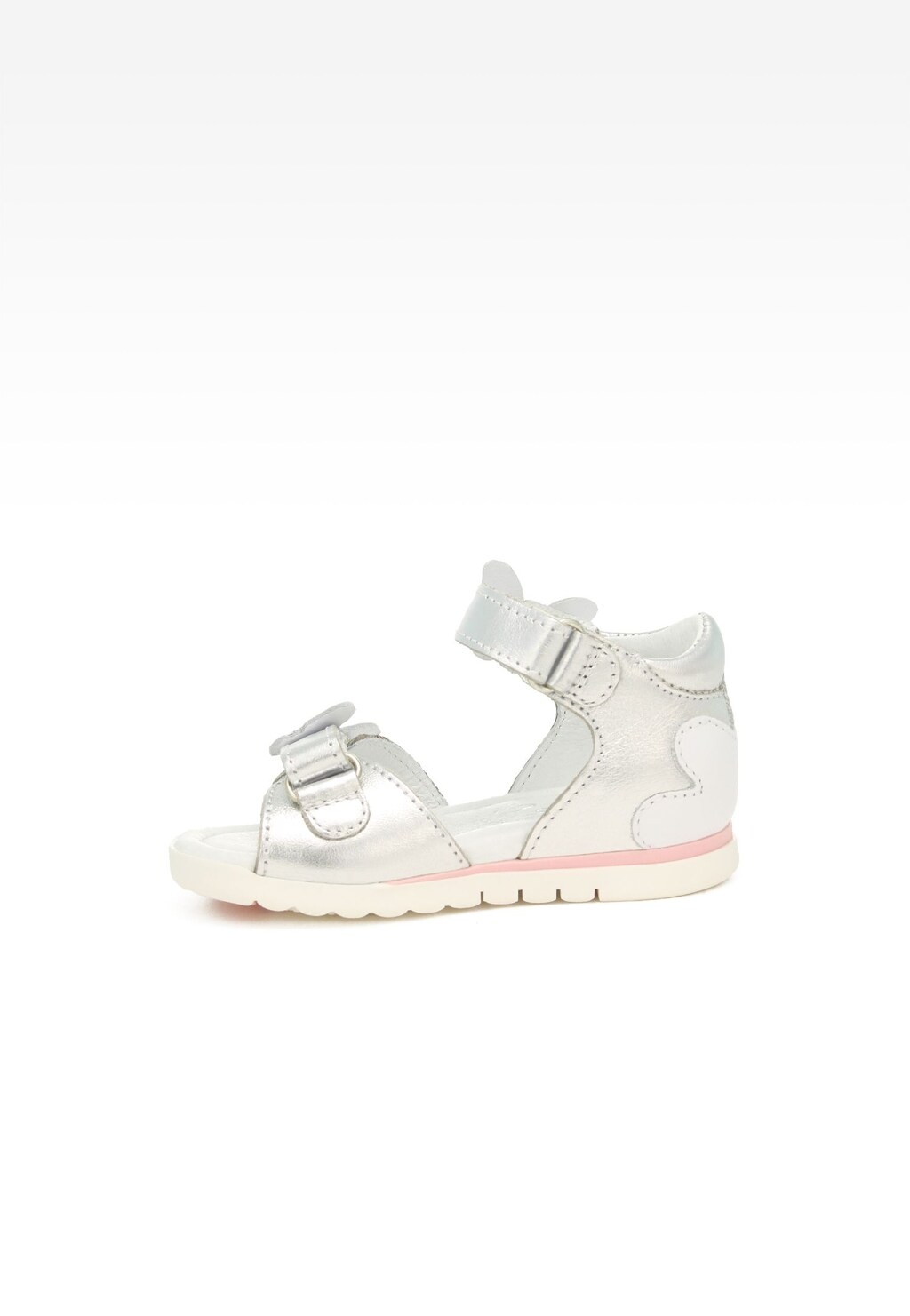 Sandały BARTEK 11417004, dla dziewcząt, srebrny Widok 4