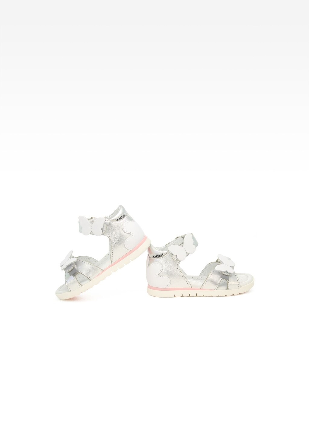 Sandały BARTEK 11417004, dla dziewcząt, srebrny Widok 6