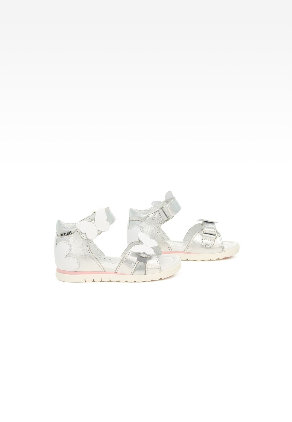 Sandały BARTEK 11417004, dla dziewcząt, srebrny Widok 7
