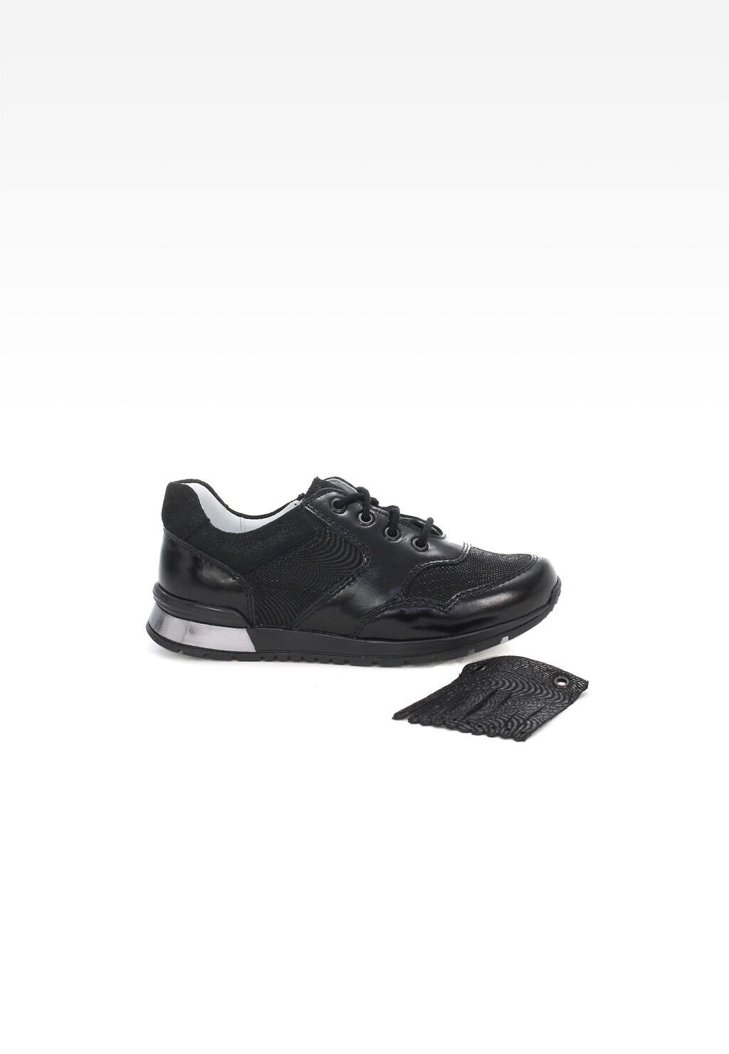 Półbuty BARTEK T-45695/SZ/1R8 II, dla dziewcząt, czarny Widok 9