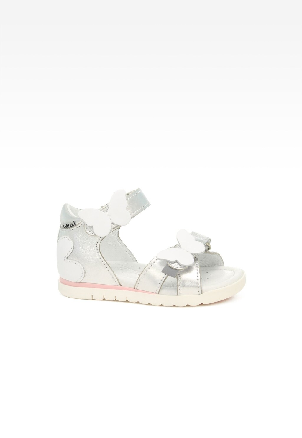 Sandały BARTEK 11417004, dla dziewcząt, srebrny Widok 1