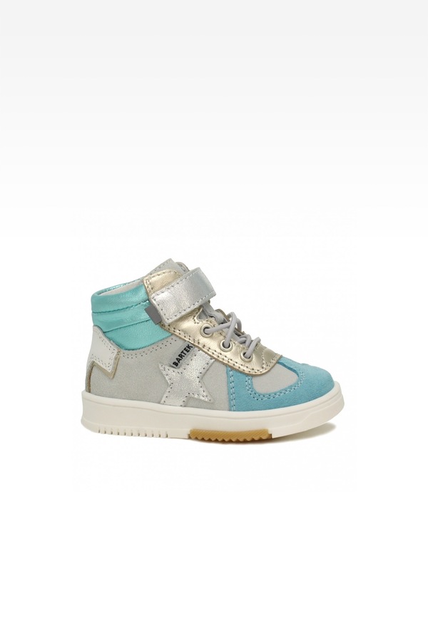 Sneakers BARTEK 11577011, dla dziewcząt, beżowo-błękitny