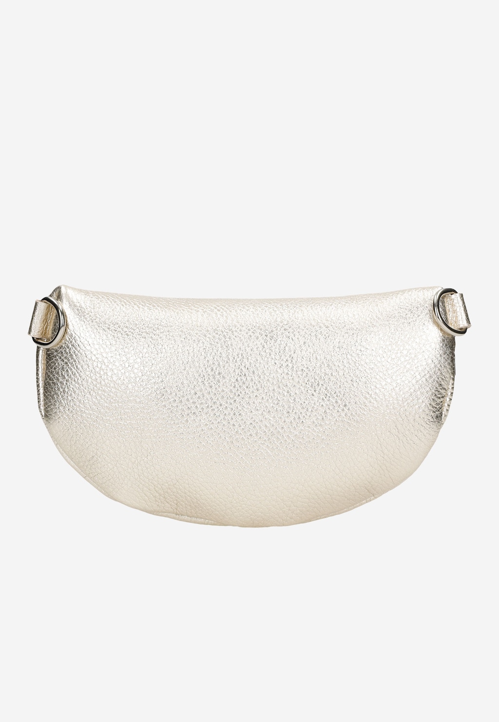 Zlatá kožená dámská ledvinka s dlouhým popruhem 80099-58 Widok 4