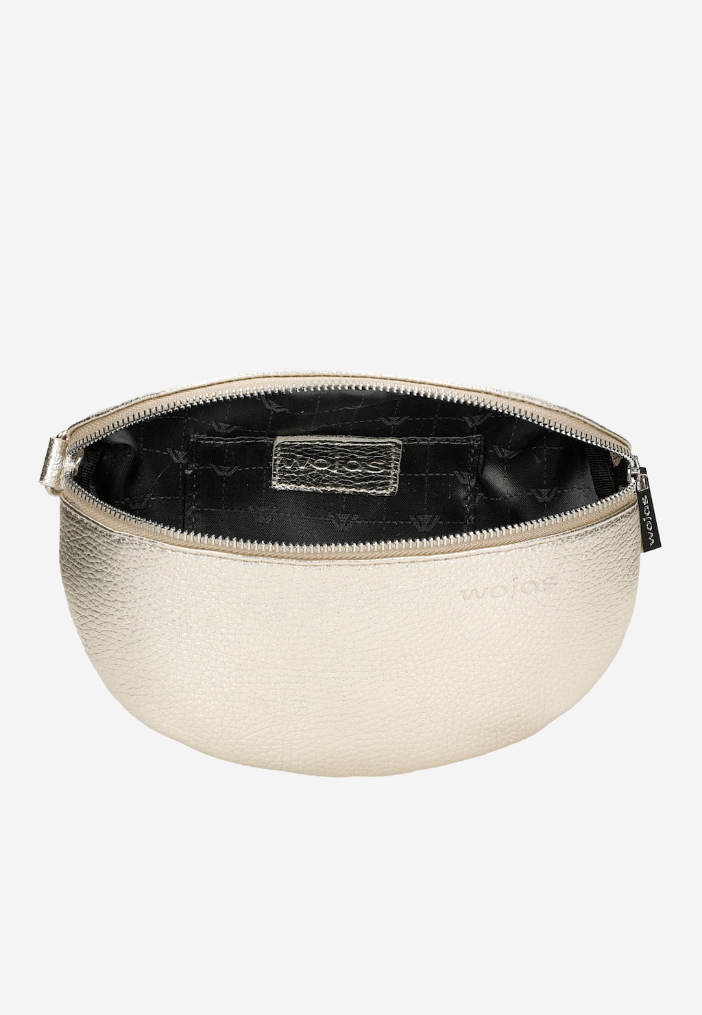 Zlatá kožená dámská ledvinka s dlouhým popruhem 80099-58 Widok 6